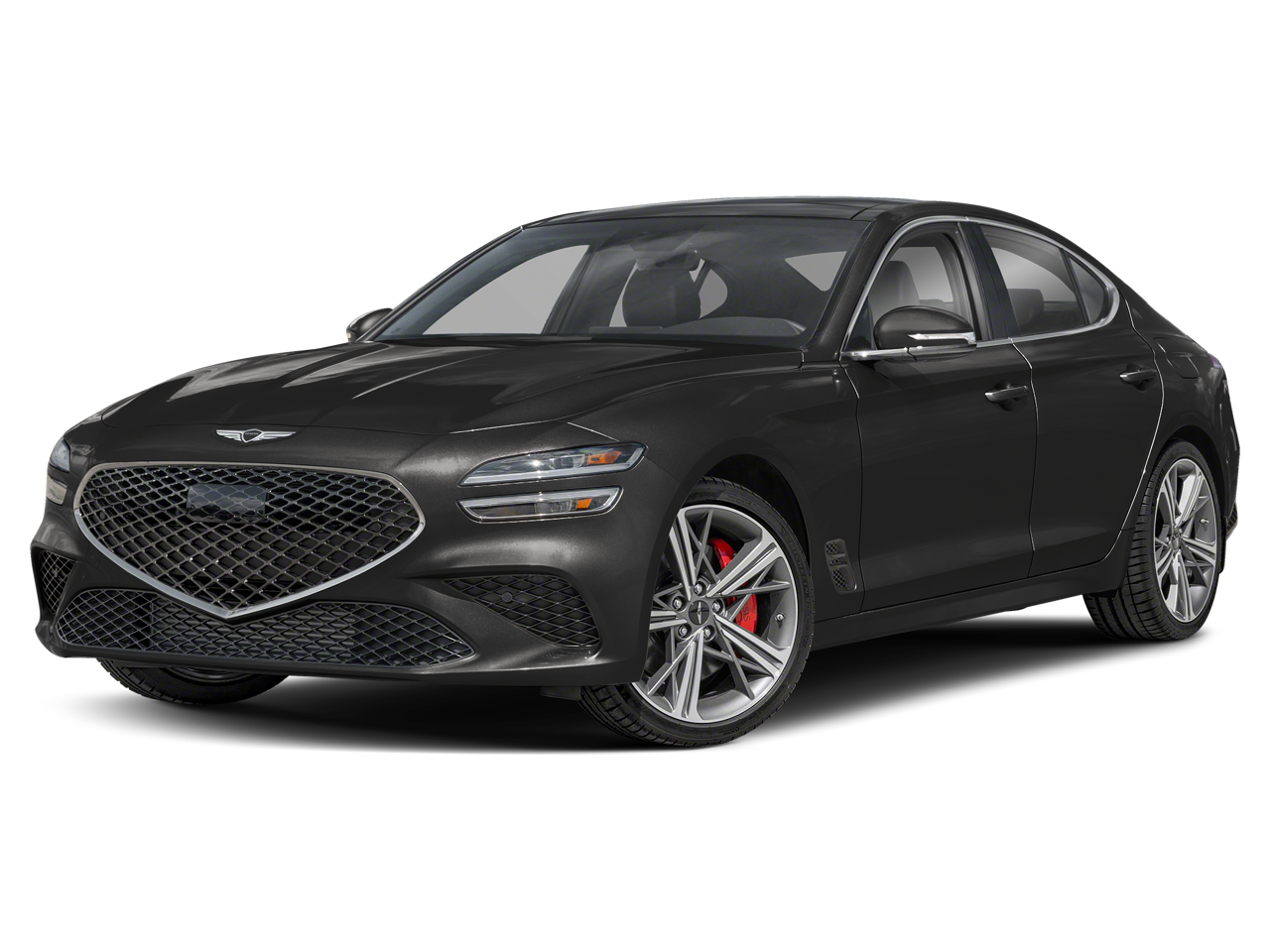 2026 Genesis G70 3.3T Sport Prestige in Vik Black — front three-quarter view