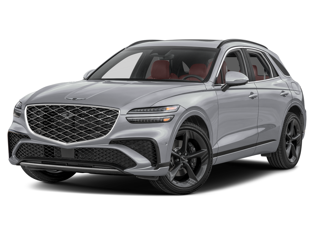 2026 Genesis GV70 2.5T Sport Prestige in Savile Silver — front three-quarter view