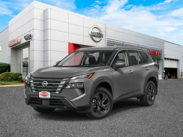 2026 Nissan Rogue SV in Gun Metallic — front three-quarter view