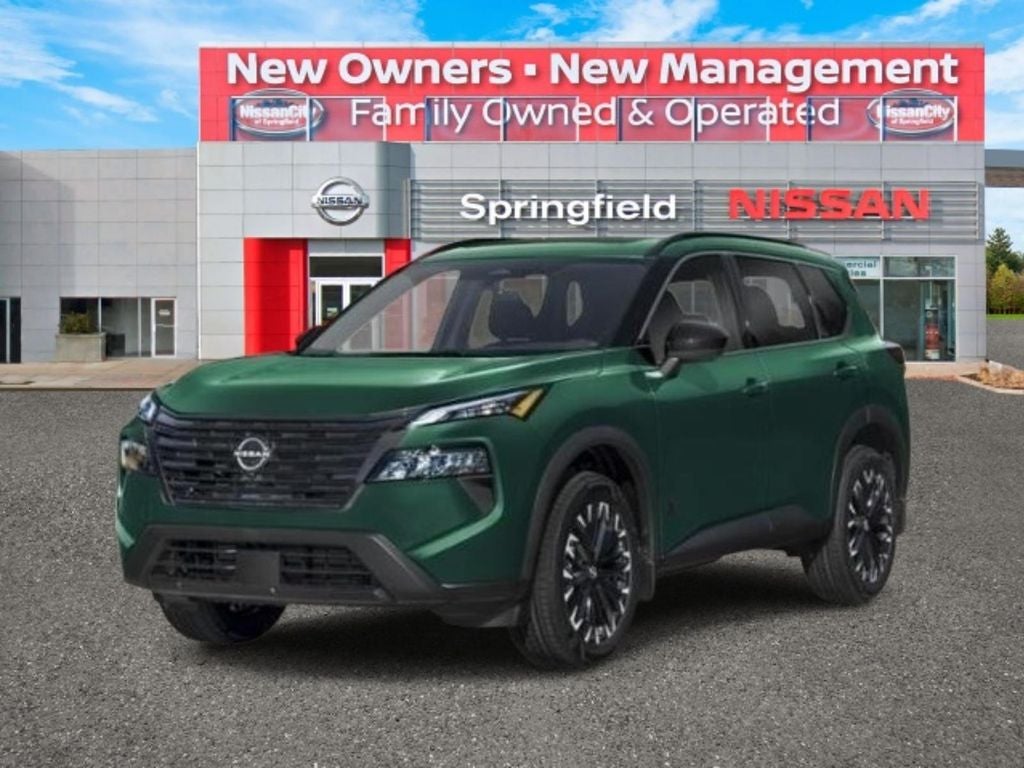 2026 Nissan Rogue Dark Armor™ in Obsidian Green — front three-quarter view