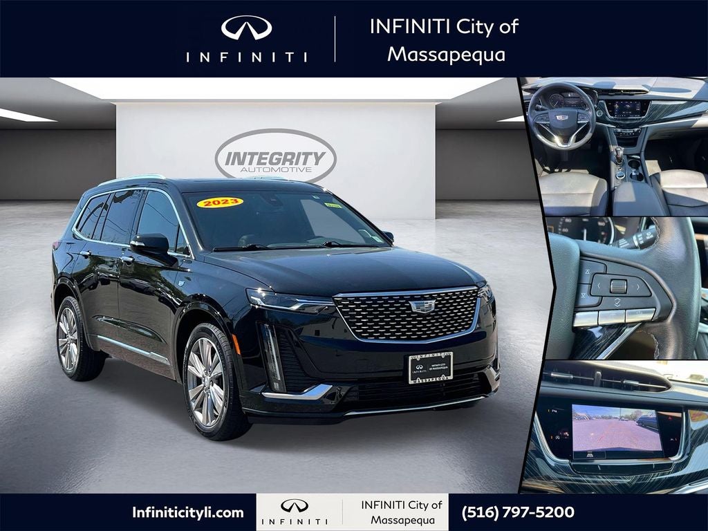 2023 Cadillac XT6 Premium Luxury in Stellar Black Metallic — front three-quarter view